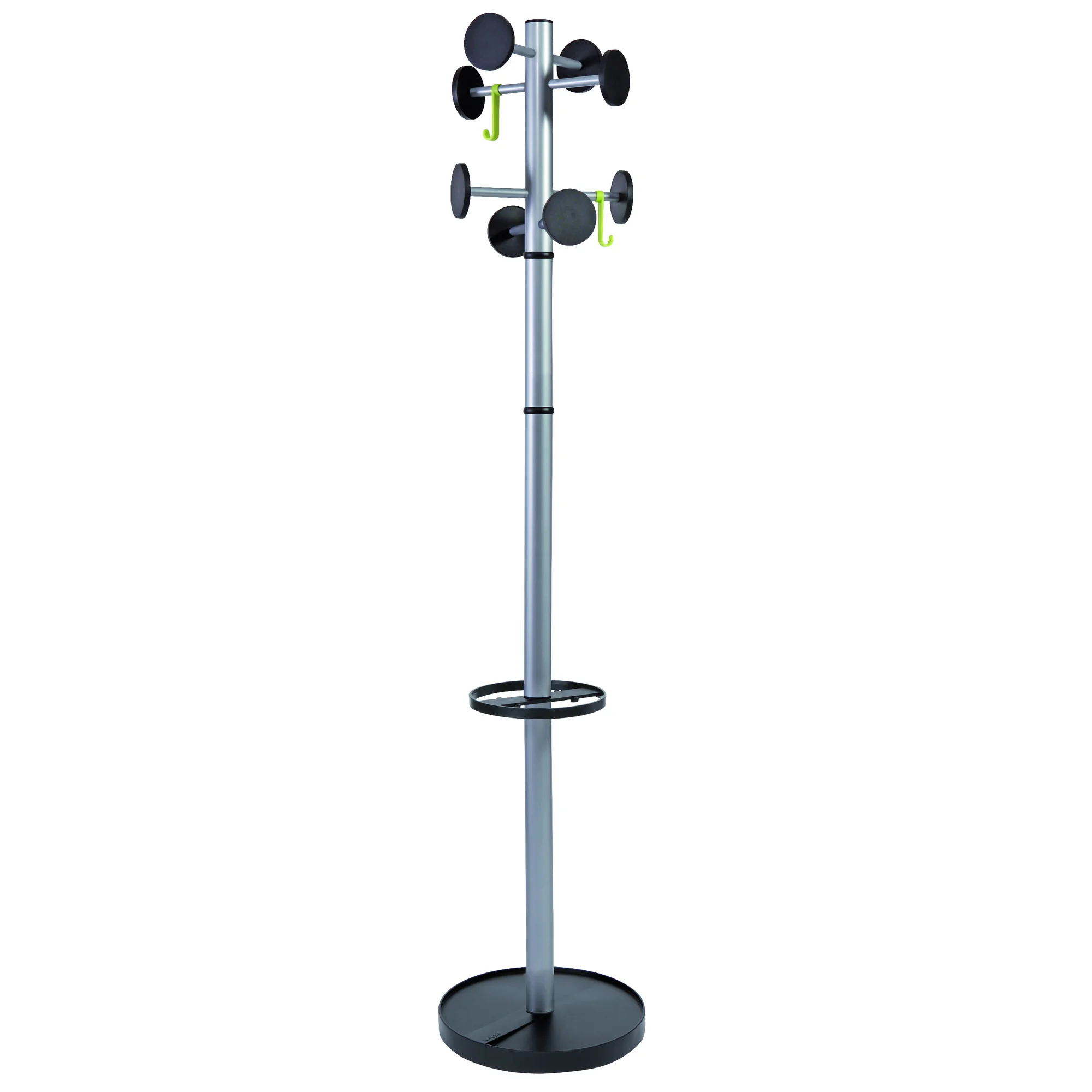 ALBA Garderobenständer "STAN3", 8 Haken, schwarz (EAN: 3129710011407)
