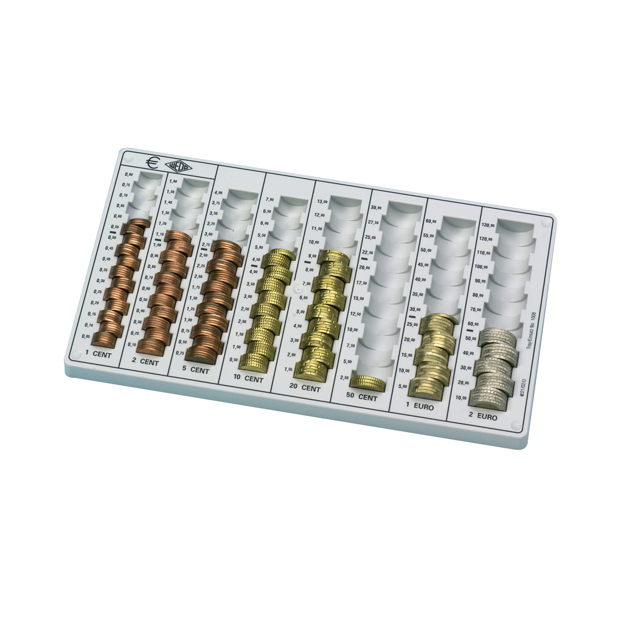 WEDO Zählbrett Kompakt, Münzgeldkapazität: 246,40 EUR (EAN: 4003801727783)