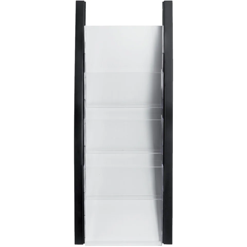 helit 4er Wand-Prospekthalter "the arc", DIN A5 hoch,schwarz (EAN: 4012086010497)