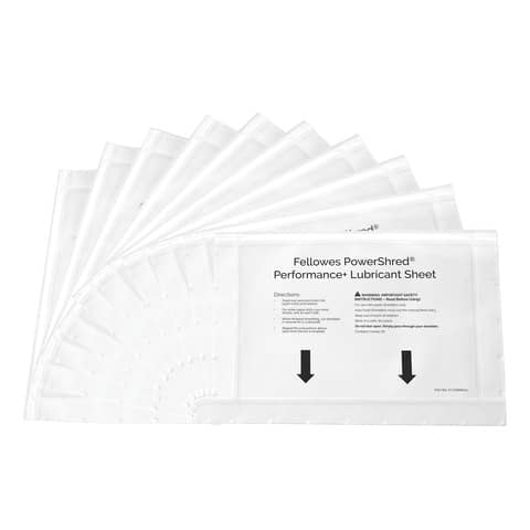 Fellowes Schmiermittel-Blätter für Aktenvernichter, 10 Blatt (EAN: 0043859783939)