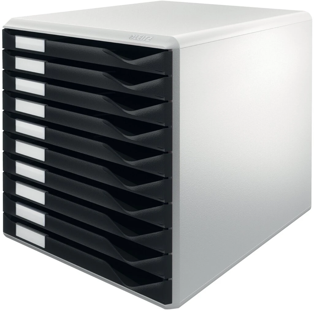 LEITZ Schubladenbox Formular-Set, 10 Schübe, lichtgrau/ (EAN: 4002432328277)