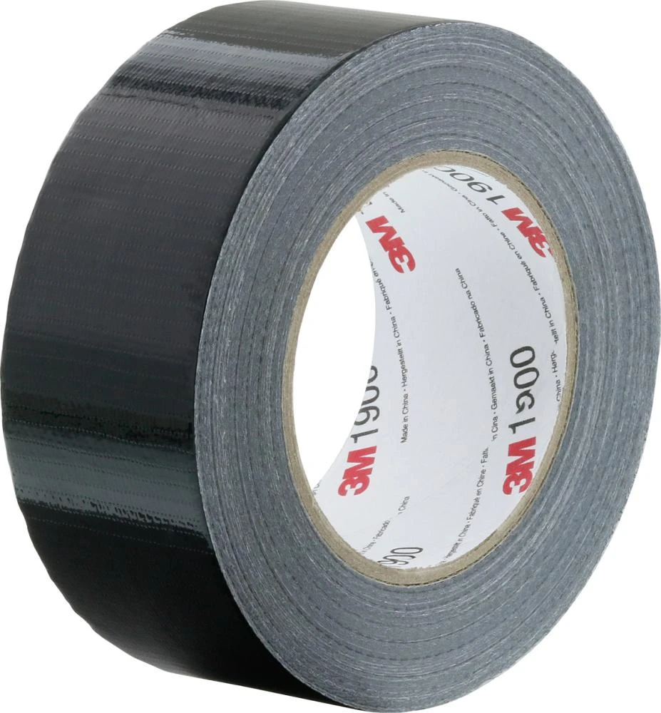 3M Economy Gewebe-Klebeband 1900, 50 mm x 50 m, schwarz (EAN: 4046719308361)