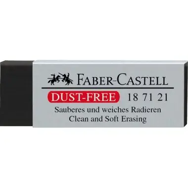 FABER-CASTELL Kunststoff-Radierer DUST-FREE, schwarz (EAN: 9556089006866)