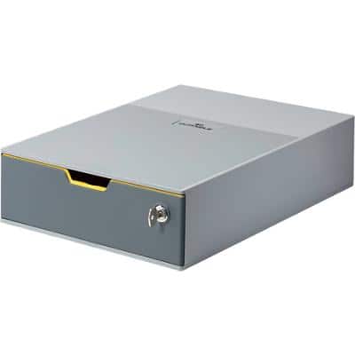 DURABLE Schubladenbox VARICOLOR 1 SAFE, grau, abschließbar (EAN: 4005546994055)