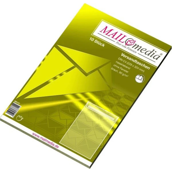 MAILmedia Versandtasche Natron braun, C4, ohne Fenster (EAN: 4003928388102)