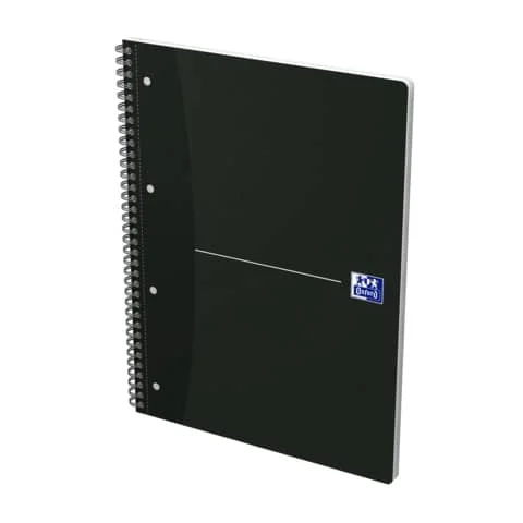 Oxford Collegeblock "Smart Black", DIN A4+, schwarz, kariert (EAN: 4006144939400)