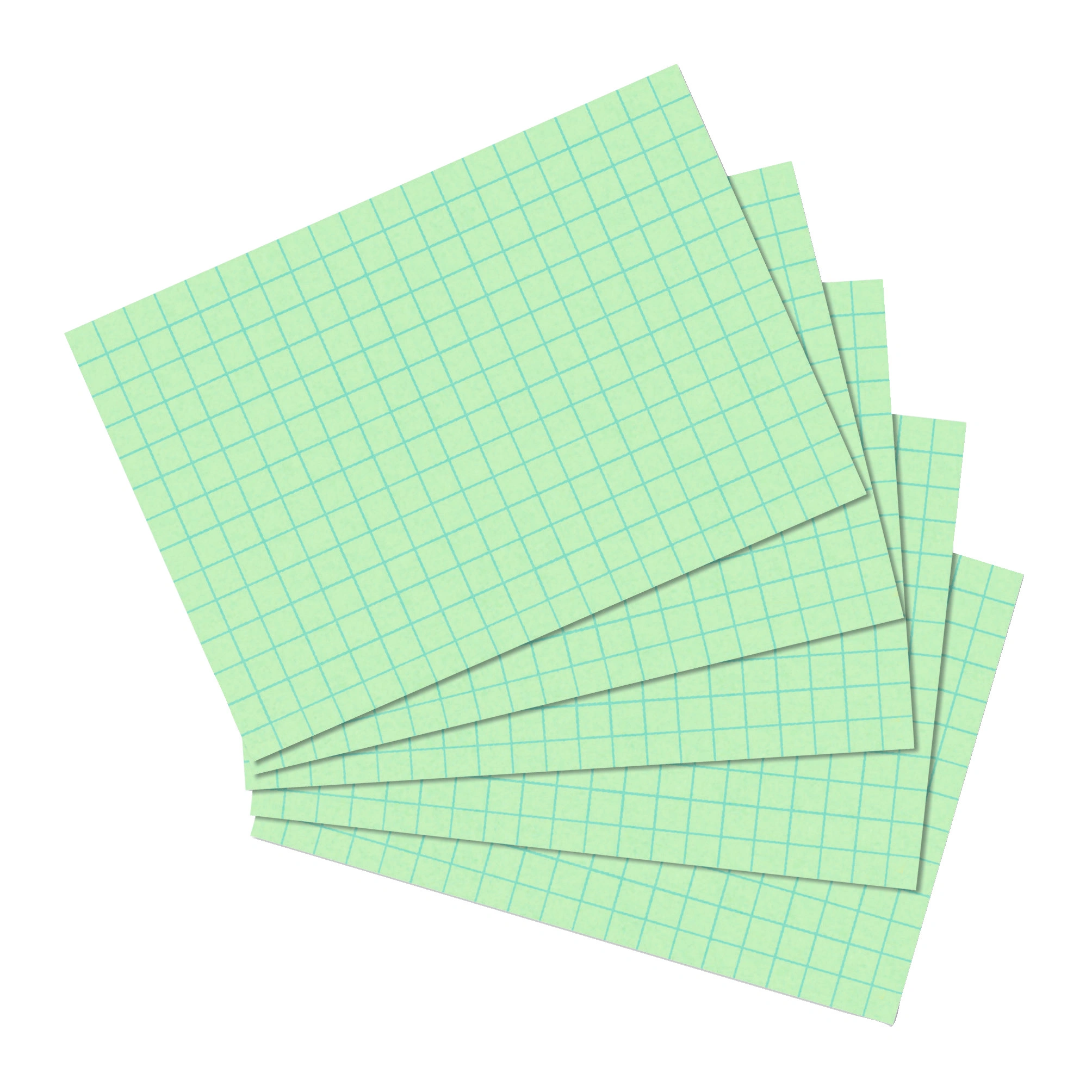 herlitz Karteikarten, DIN A6, kariert, grün (EAN: 4008110338361)