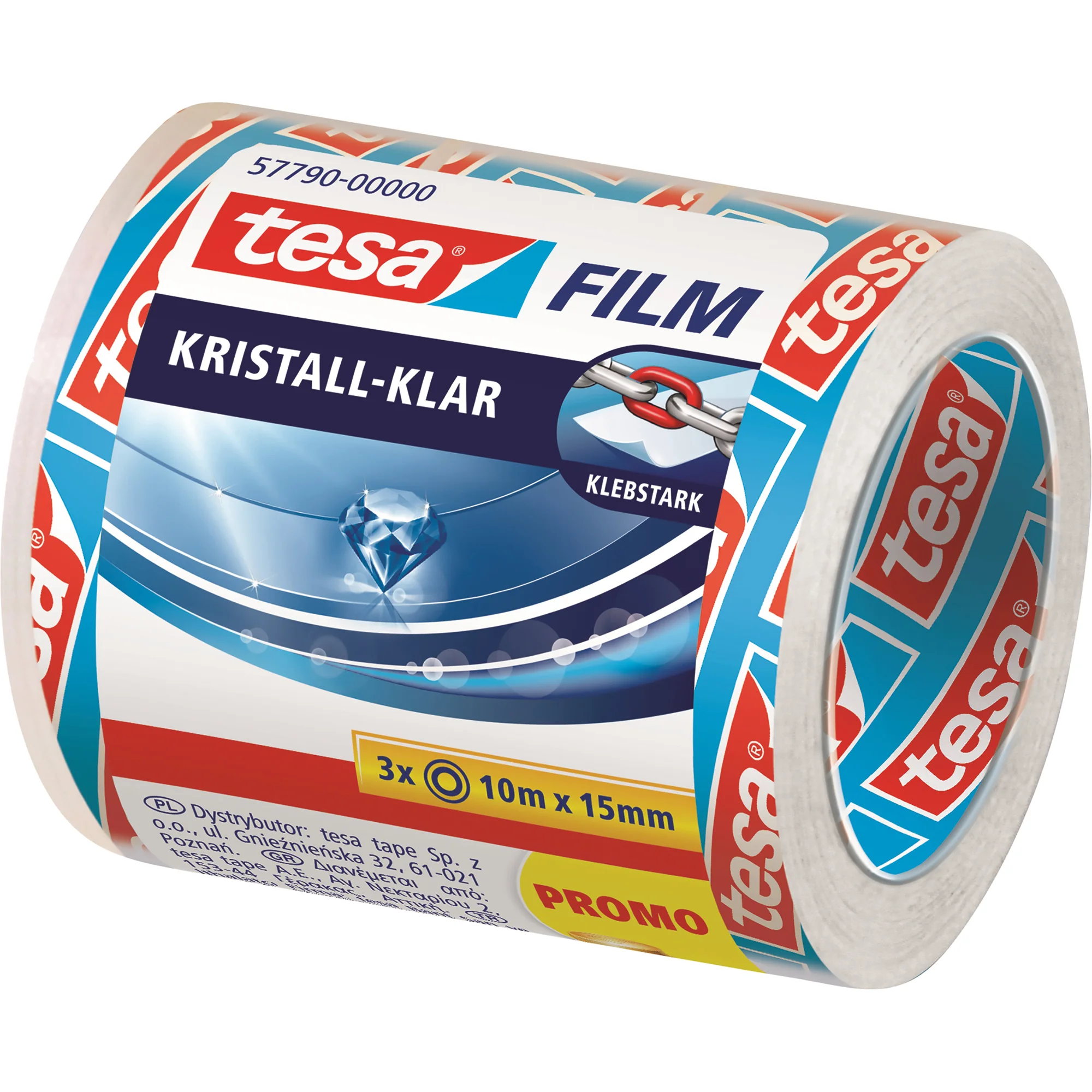tesa Film, kristall-klar, SPAR-PACK!, 15 mm x 10 m (EAN: 4042448839442)