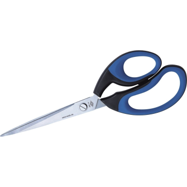 WEDO Schere Soft-Cut, spitz, Länge: 255 mm, schwarz/blau (EAN: 4003801800325)