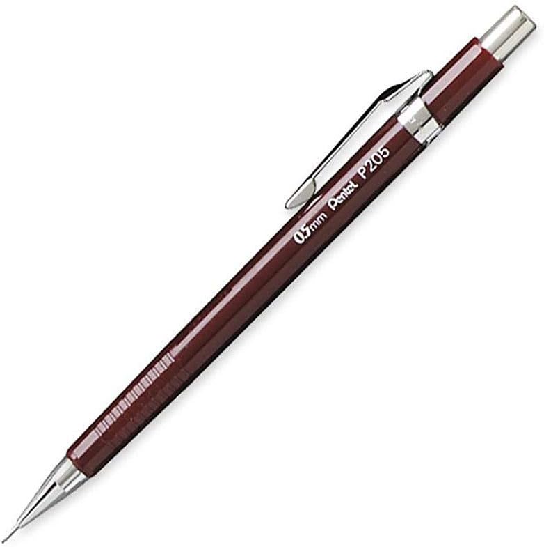 Pentel Druckbleistift P205, rot, Minenstärke: 0,5 mm (EAN: 3474372205030)