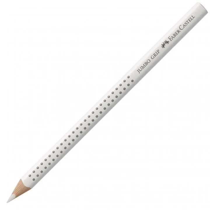 FABER-CASTELL Dreikant-Buntstift Jumbo GRIP, weiß (EAN: 4005401109013)