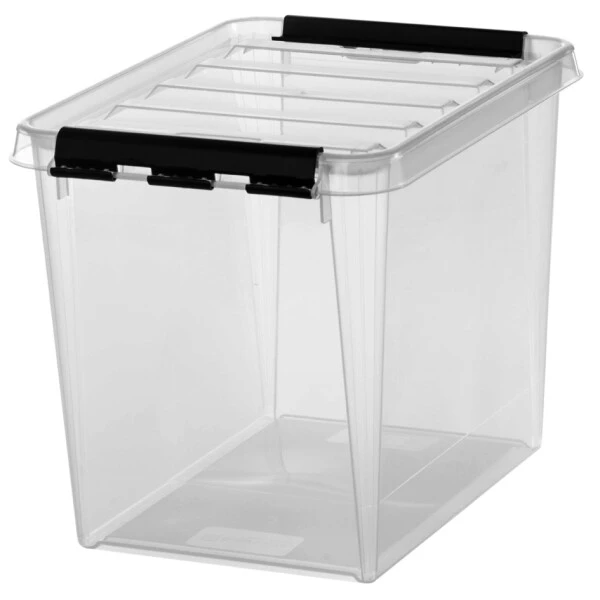 smartstore Aufbewahrungsbox CLASSIC 13 L, Clips: schwarz, transparent, schwarz (EAN: 7332462017931)