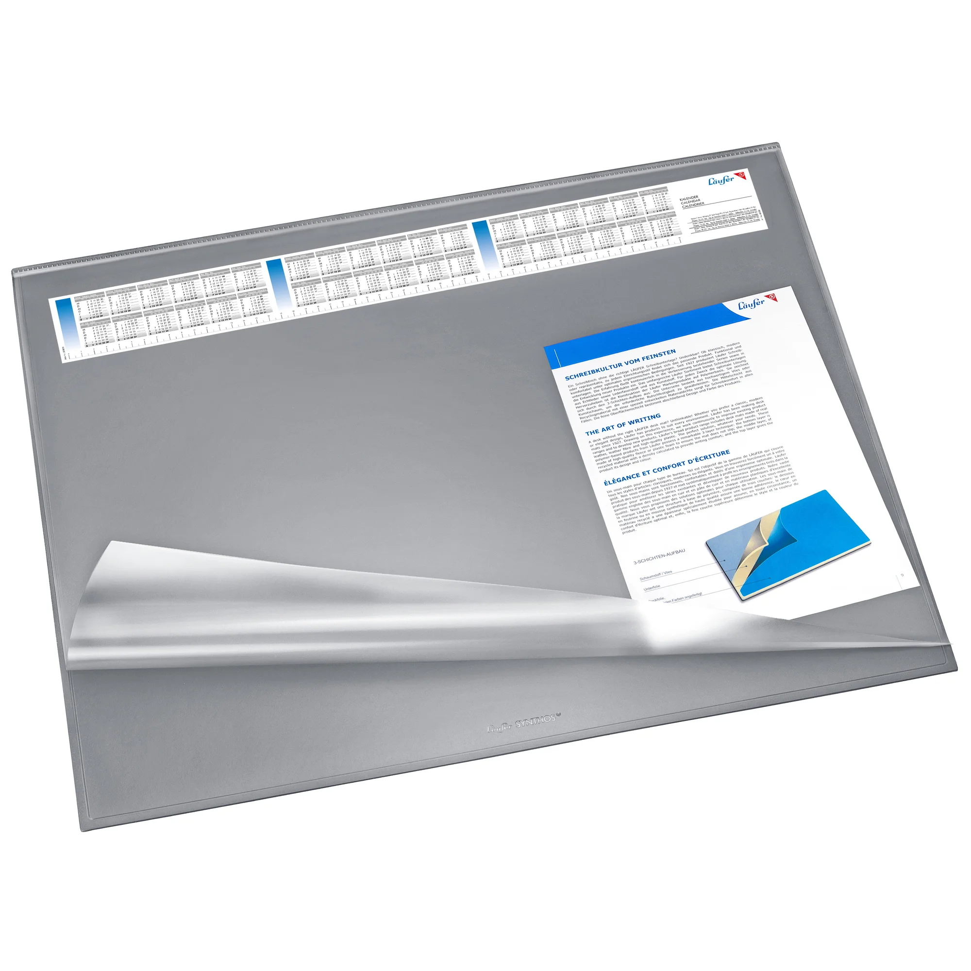 Läufer Schreibunterlage SYNTHOS VSP, 520 x 650 mm, grau (EAN: 4006677692872)