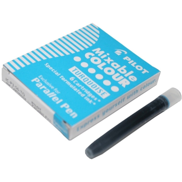 PILOT Tintenpatronen für Füllhalter Parallel Pen, türkis (EAN: 4902505192272)