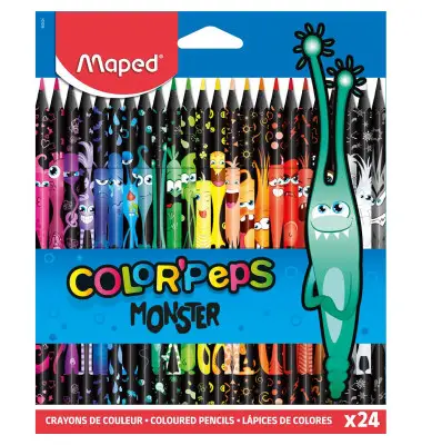 Maped Dreikant-Buntstift COLOR'PEPS MONSTER, 24er Kartonetui (EAN: 3154148626244)
