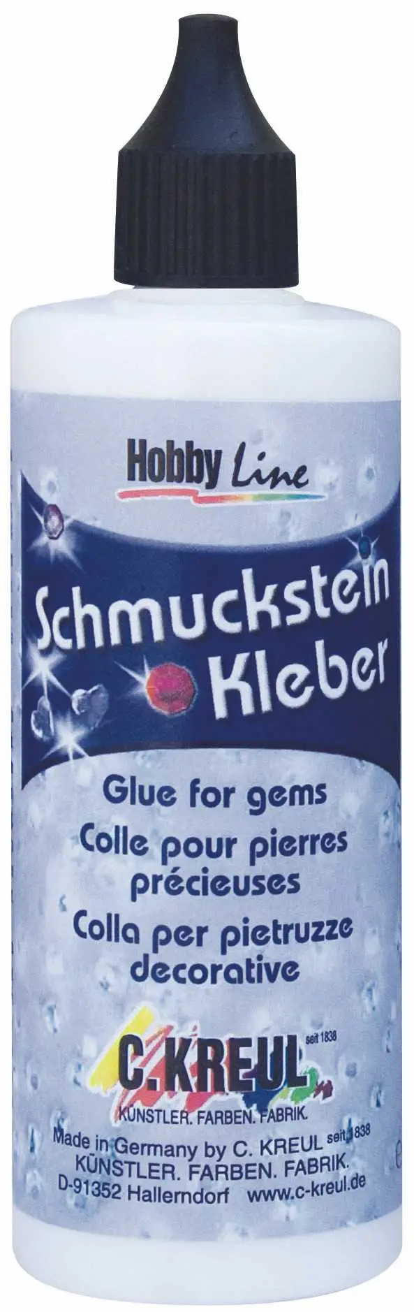 KREUL Schmucksteinkleber, 125 ml Flasche (EAN: 4000798496029)