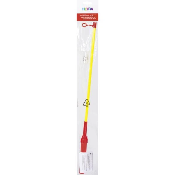 HEYDA Laternenstab, elektrisch, Länge: 300 mm, rot/blau/gelb (EAN: 4005329891694)