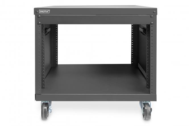 DIGITUS 19" Universal-Gestell, mit Rollen, 8HE, schwarz (EAN: 4016032490302)