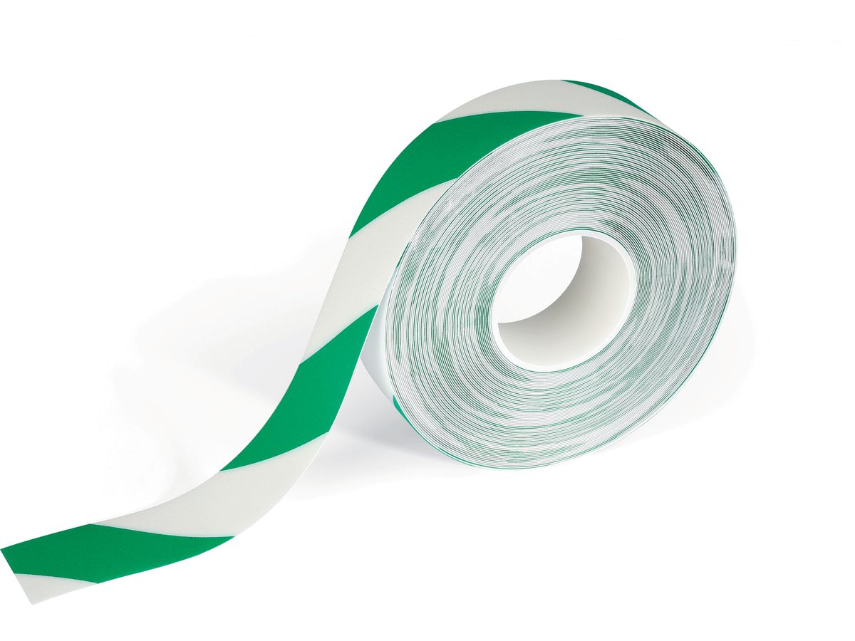 DURABLE Bodenmarkierungsband DURALINE STRONG, grün / weiß (EAN: 4005546982519)