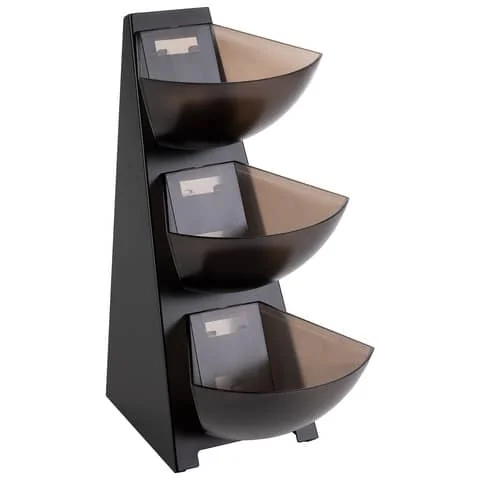 APS Portionsspender MULTI RACK, 3-stufig, Edelstahl schwarz (EAN: 4004133114135)