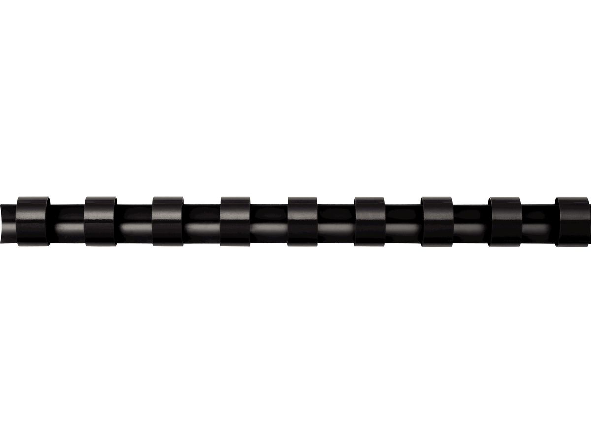 Fellowes Plastikbinderücken, DIN A4, 21 Ringe, 10 mm,schwarz (EAN: 0077511533112)