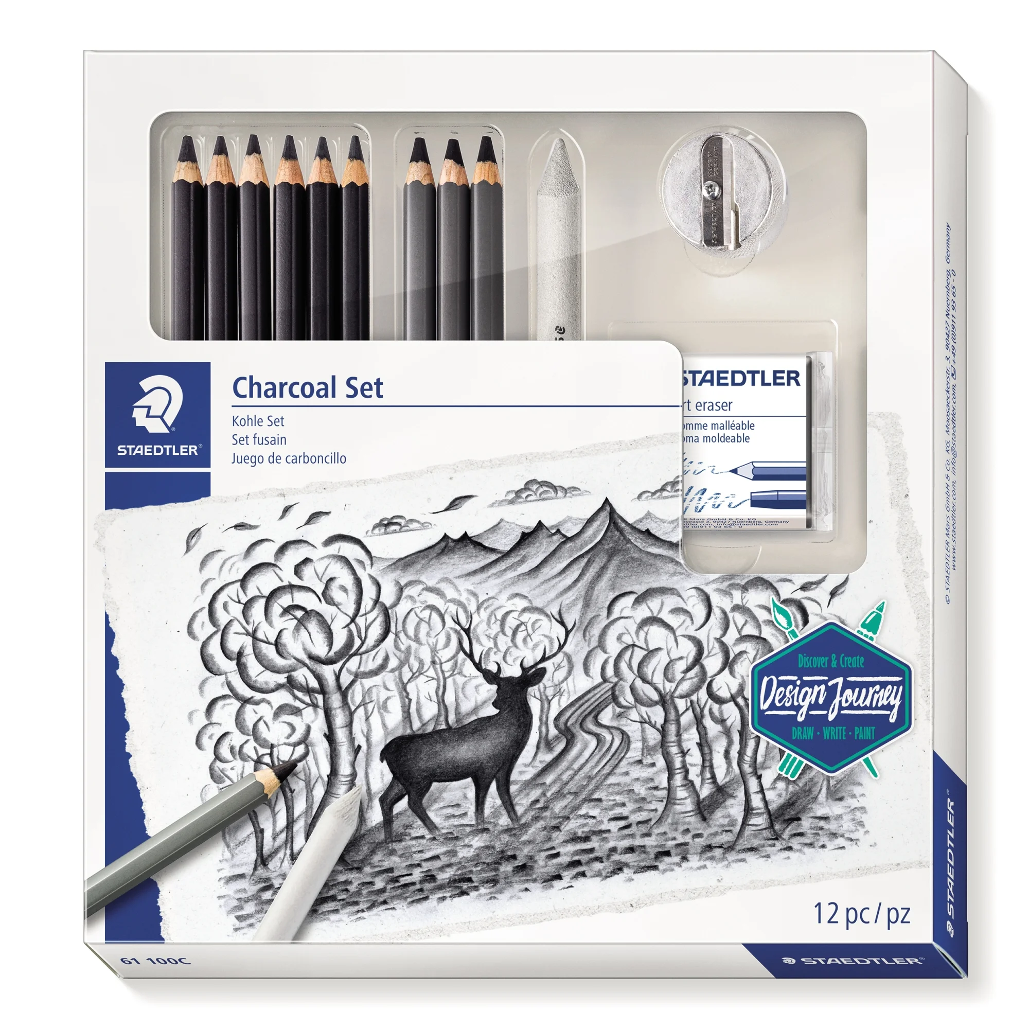 STAEDTLER Zeichenset/Kohleset Charcoal Design Journey (EAN: 4007817066836)