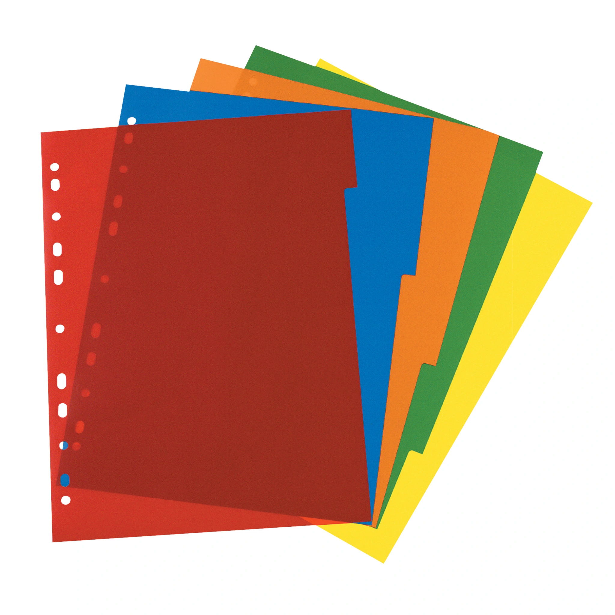 herlitz Kunststoff-Register, blanko, A4, farbig, 5-teilig (EAN: 4008115950407)
