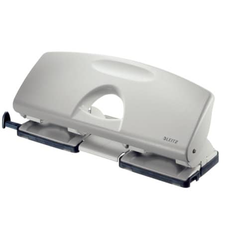 LEITZ Doppellocher, Stanzleistung: 25 Blatt, grau (EAN: 4002432310364)