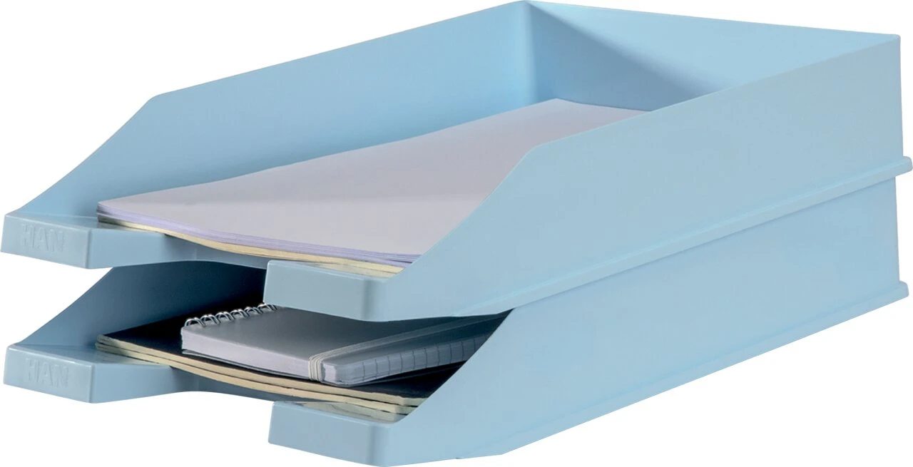 HAN Briefablage KLASSIK, DIN A4, Polystyrol, pastellblau (EAN: 4012473120297)