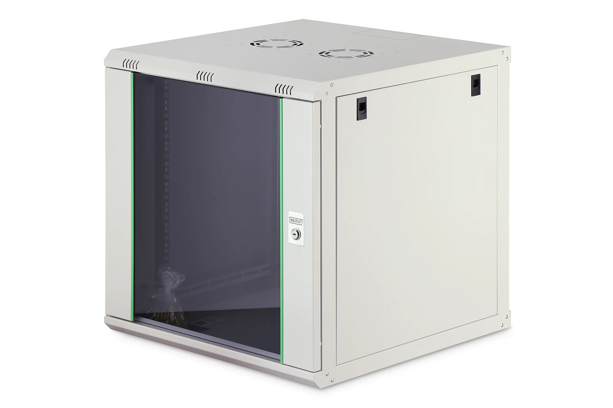 DIGITUS 19" Wandverteiler Dynamic Basic, 12 HE, 600 x 600 mm, Lichtgrau (EAN: 4016032221753)