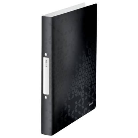 LEITZ Ringbuch WOW, DIN A4, PP, schwarz, 2 Ringe (EAN: 4002432120840)