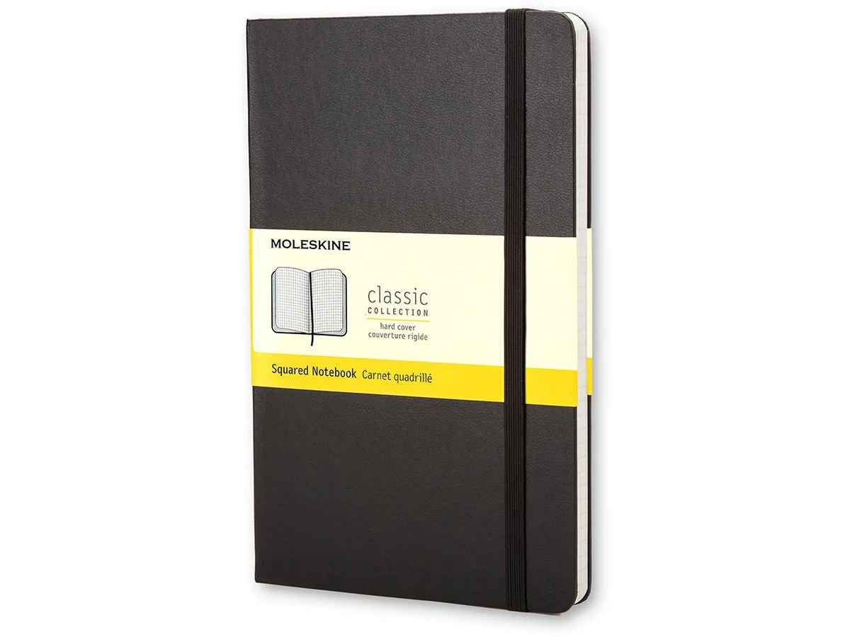 MOLESKINE Notizbuch, P/A6, kariert, Hardcover, schwarz (EAN: 9788883701023)