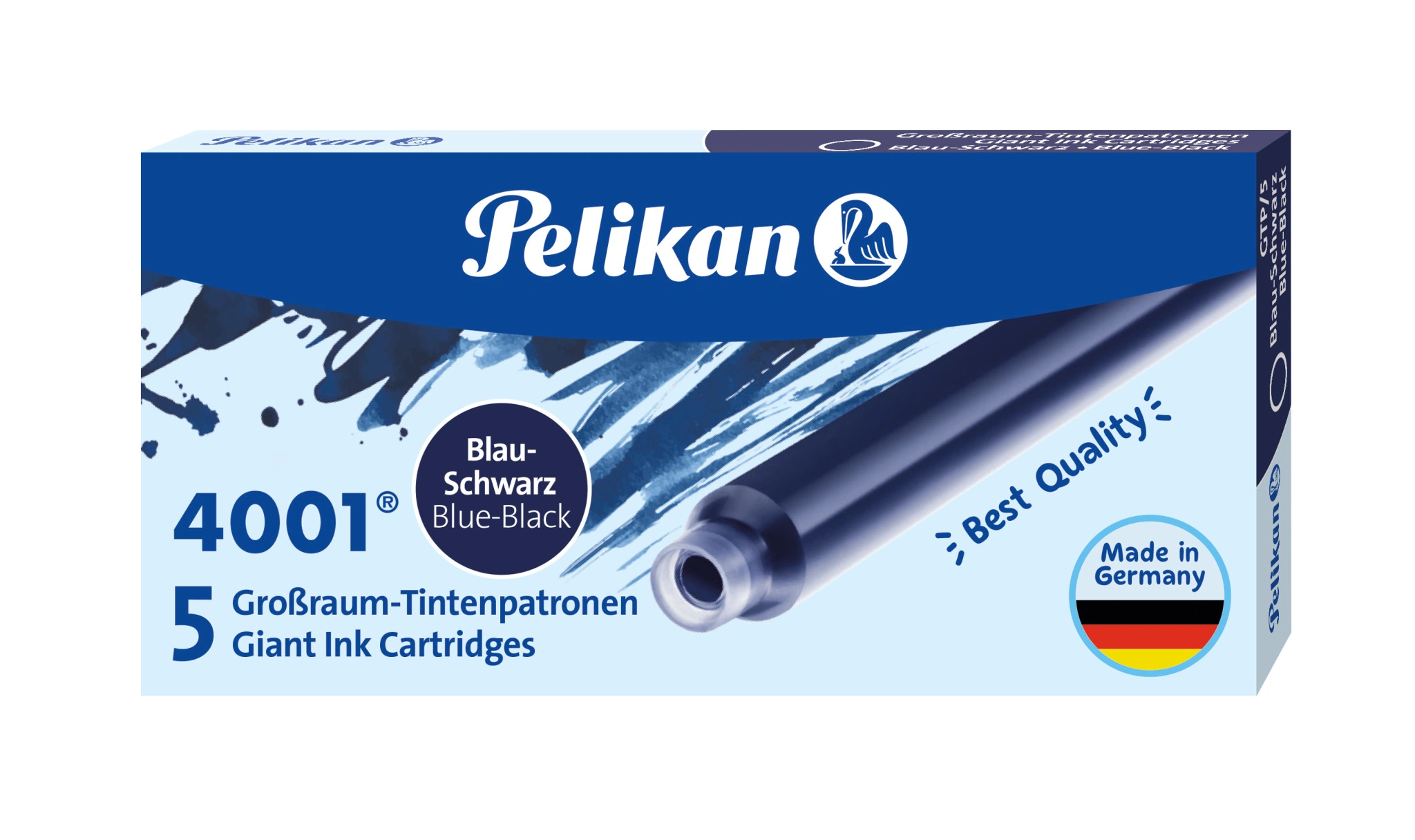 Pelikan Großraum-Tintenpatronen 4001 GTP/5, blau-schwarz (EAN: 4012700310606)
