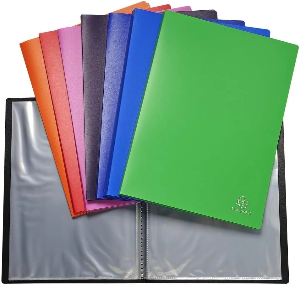 EXACOMPTA Sichtbuch, DIN A4, PP, 20 Hüllen, farbig sortiert (EAN: 3130630088202)