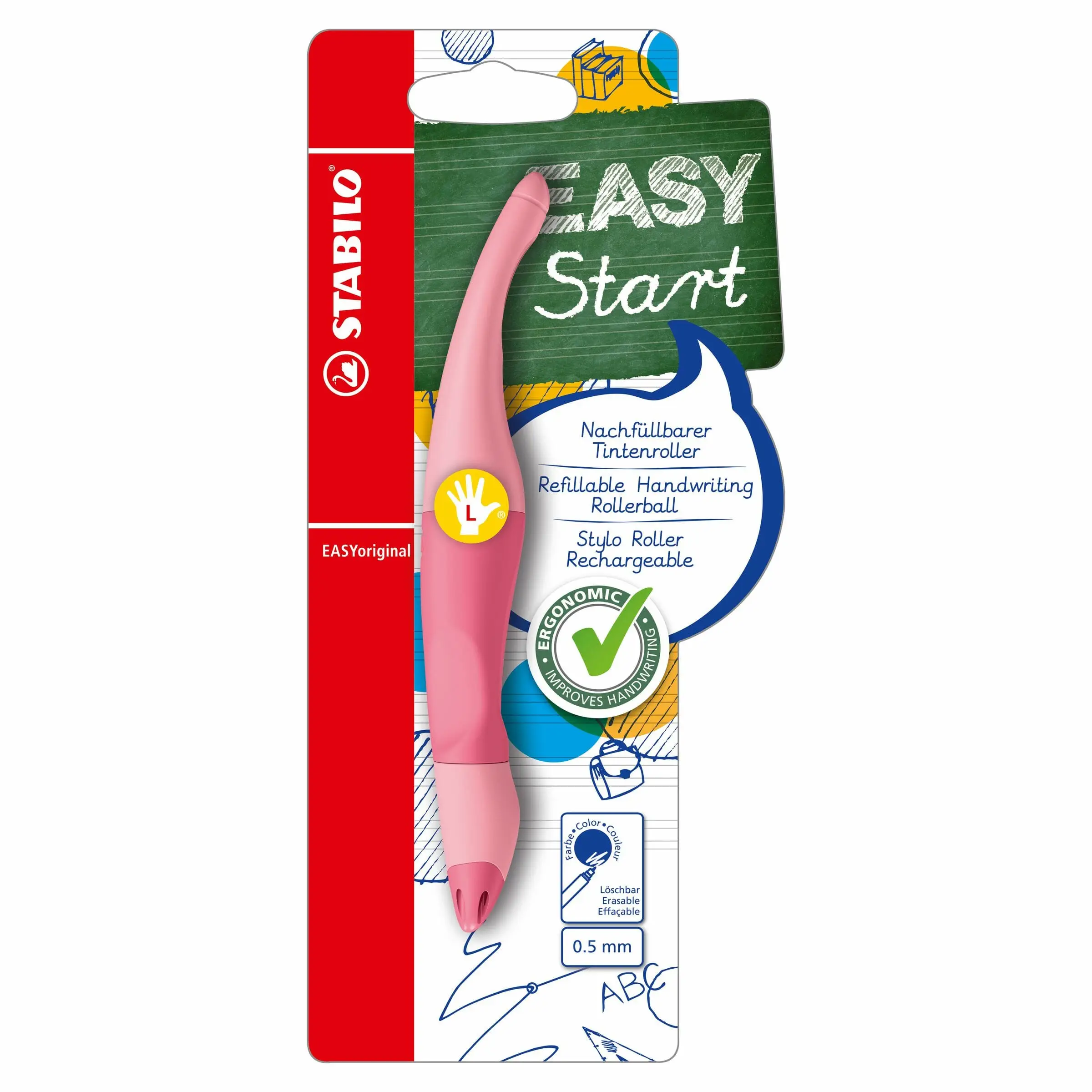 STABILO Tintenroller EASYoriginal, Linkshänder, rouge (EAN: 4006381584654)