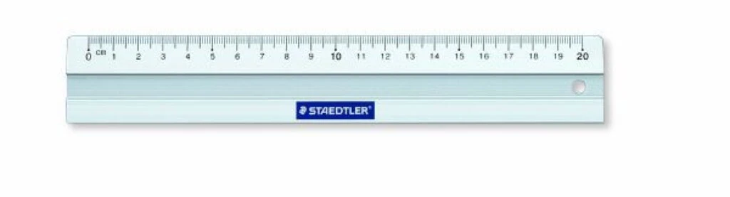 STAEDTLER Metall-Lineal, aus Aluminium, 200 mm (EAN: 4007817563205)