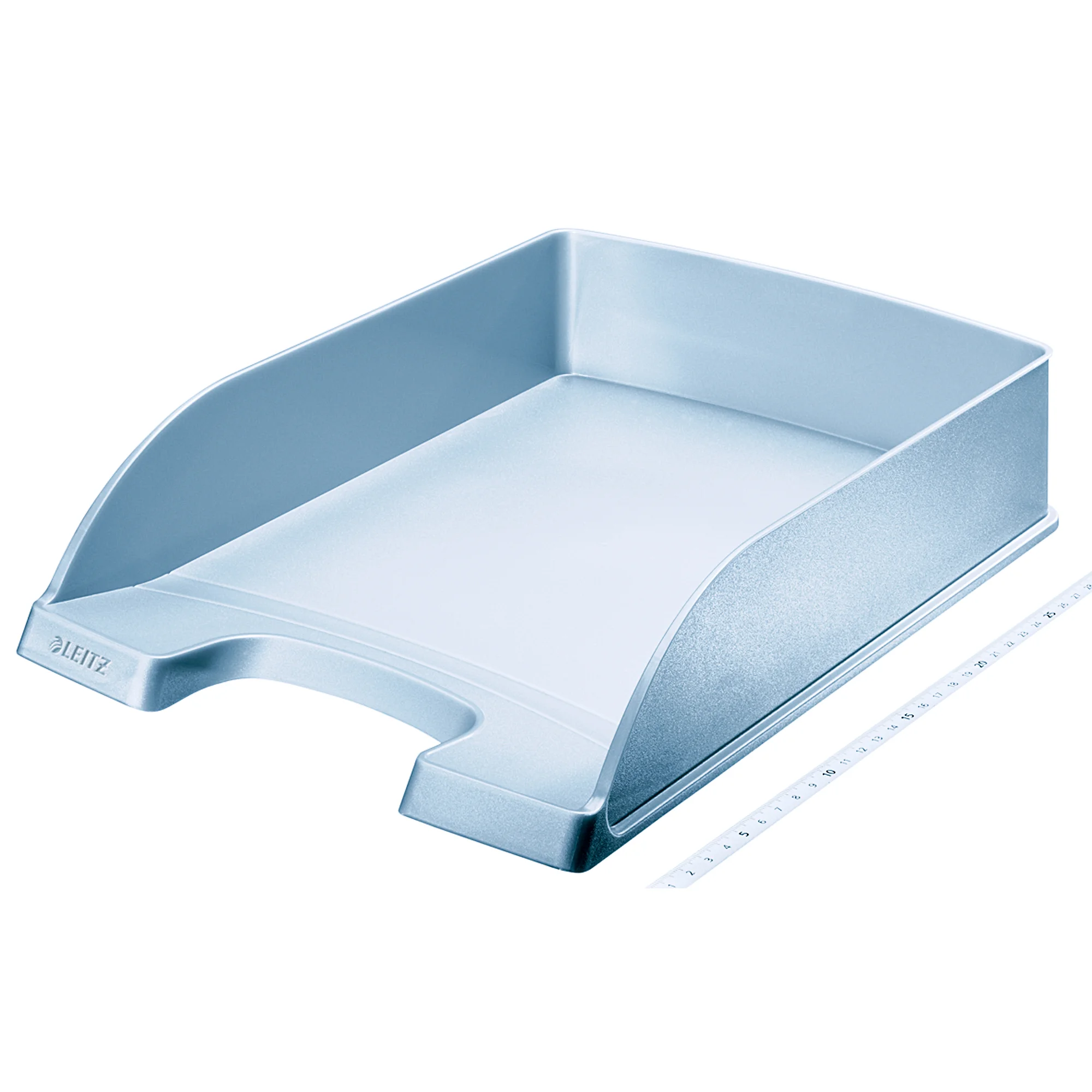 LEITZ Briefablage Plus Standard, A4, Polystyrol, silber (EAN: 4002432374885)
