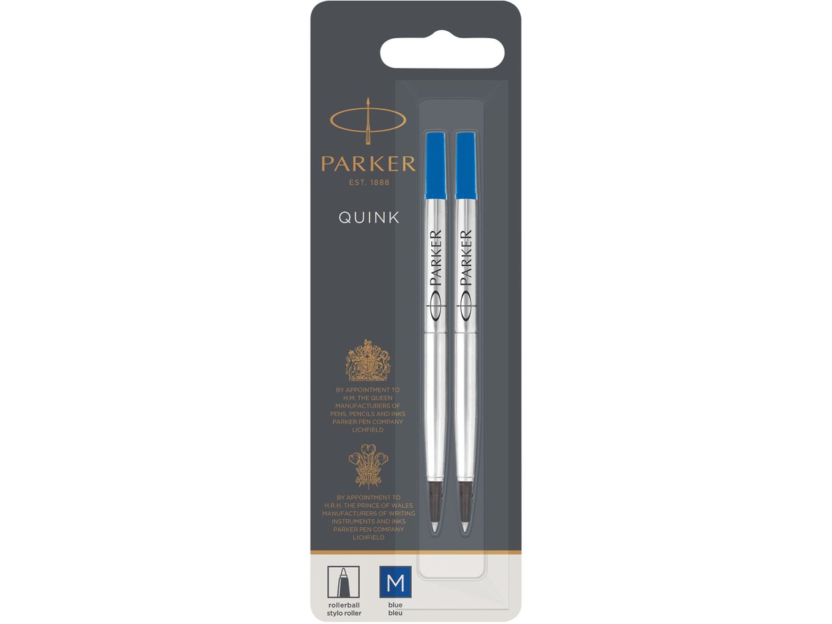 PARKER Rollerballmine QUINK, 0,7 mm, blau, 2er Blister (EAN: 3501179503271)