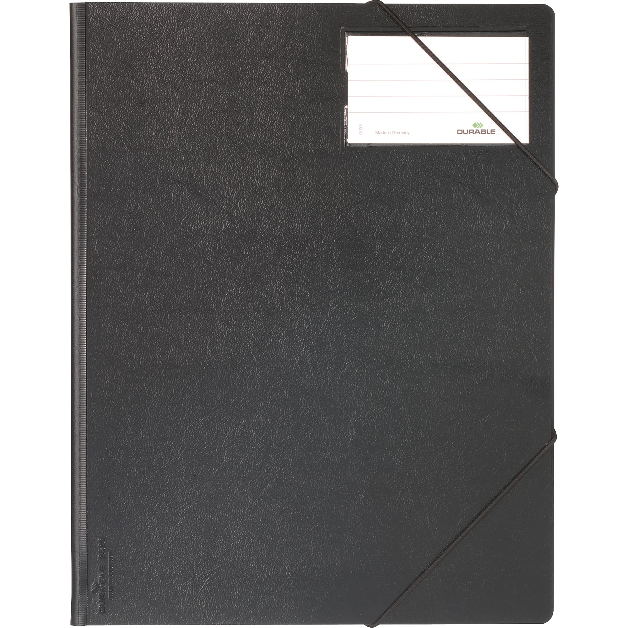DURABLE Eckspanner Premium, DIN A4, Hartfolie, schwarz (EAN: 4005546220161)