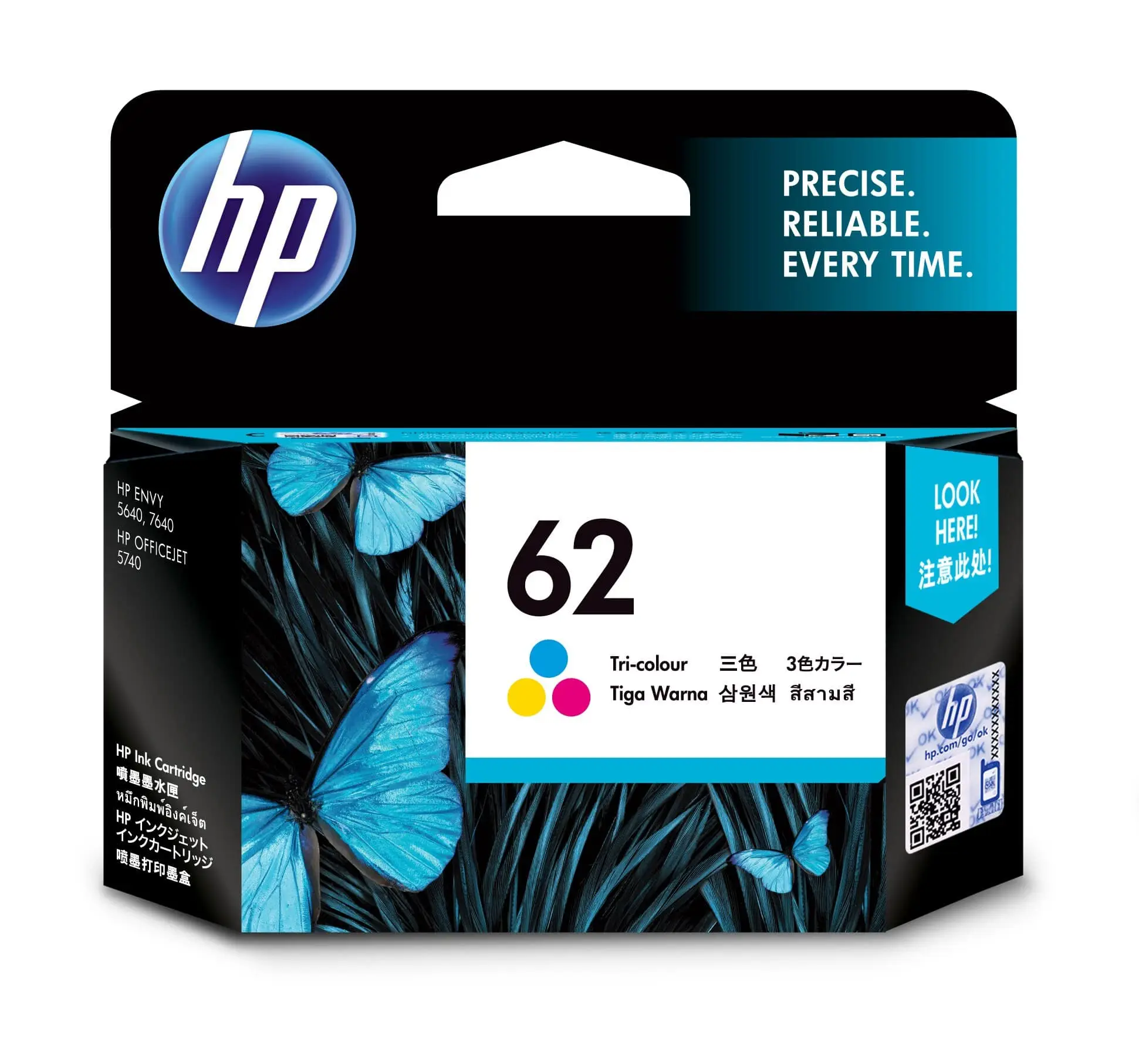 hp Tinte hp 62 für hp OfficeJet 5740, 3-farbig (EAN: 0888793376775)