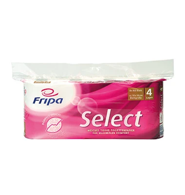 Fripa Toilettenpapier Select, 4-lagig, hochweiß (EAN: 4000883005709)
