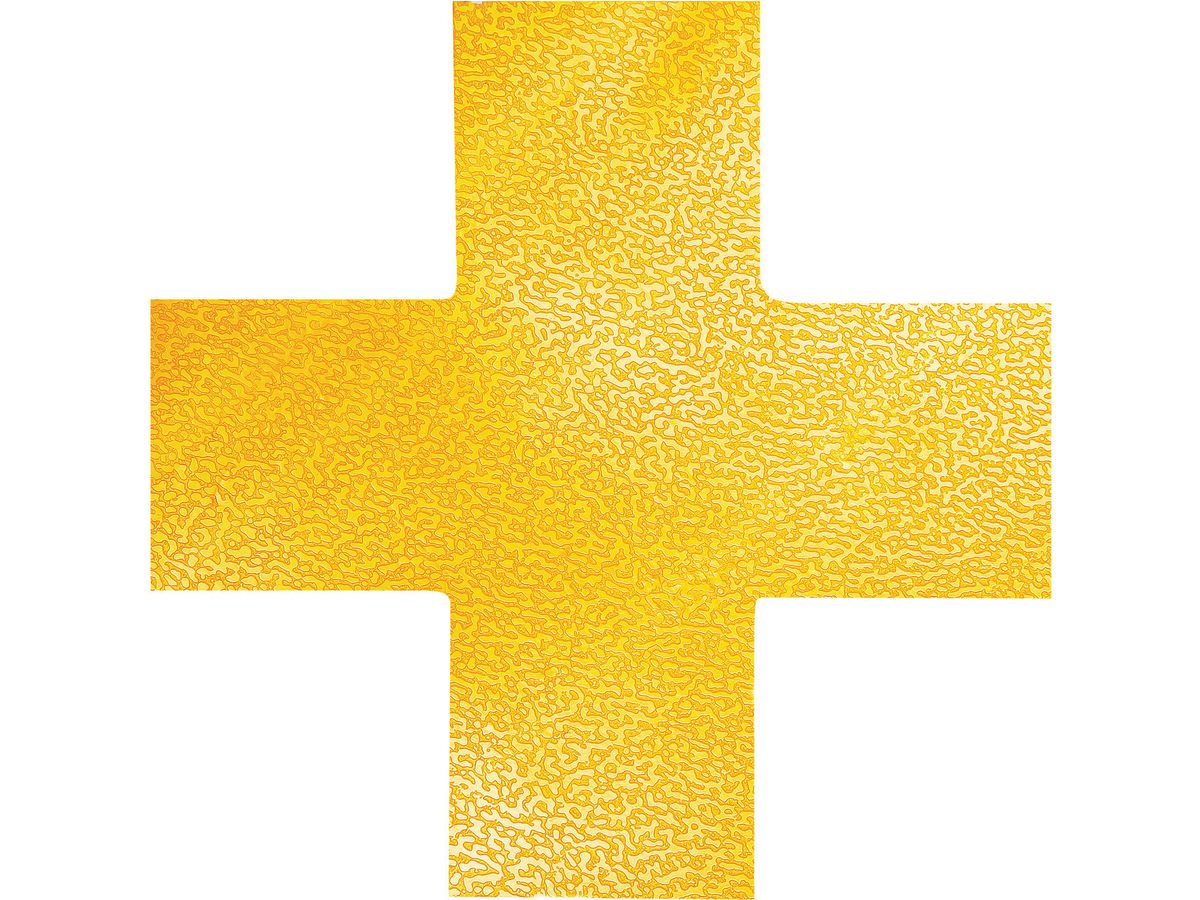 DURABLE Stellplatzmarkierung, Kreuz, selbstklebend, gelb (EAN: 4005546983554)