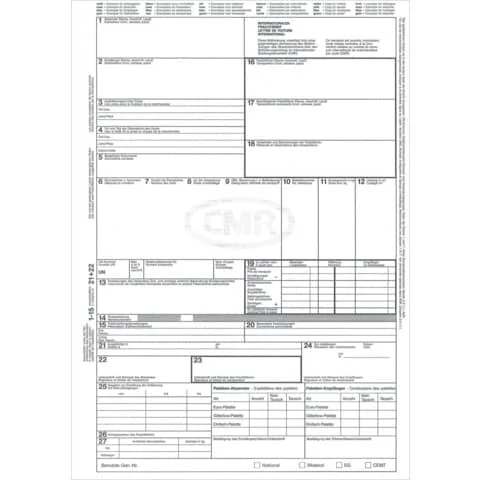 RNK Verlag Vordruck "Internationaler Frachtbrief (CMR)" (EAN: 4002871210010)