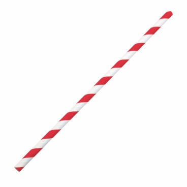 NATURE Star Papiertrinkhalme Classic, 197 mm, rot/weiß, rot/weiß gestreift (EAN: 4015544716979)