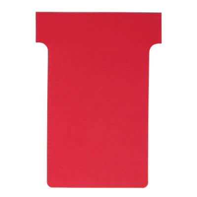 nobo T-Karten, Größe 2 / 60 mm, 170 g/qm, rot (EAN: 5016812389061)