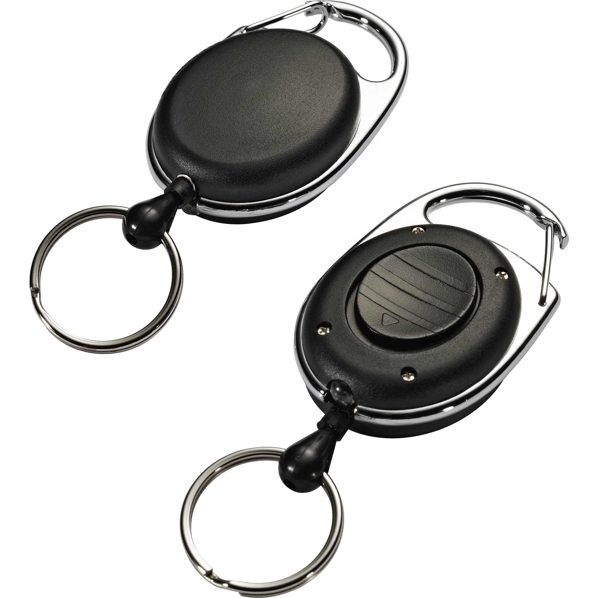 DURABLE Ausweishalter mit Jojo und LED, oval, schwarz (EAN: 4005546807461)