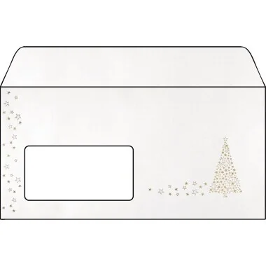 sigel Weihnachts-Umschlag "Golden Tree", DIN lang (EAN: 4004360835339)