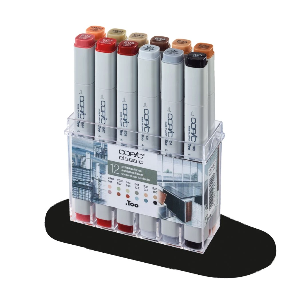COPIC Marker classic, 12er Set Architekturfarben (EAN: 4013695257099)