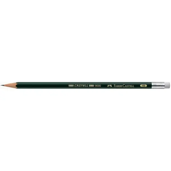 FABER-CASTELL Bleistift CASTELL 9000 mit Radierer (EAN: 4005401192015)