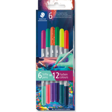 STAEDTLER Doppelfasermaler Edition 1, 6er Kartonetui (EAN: 4007817165690)